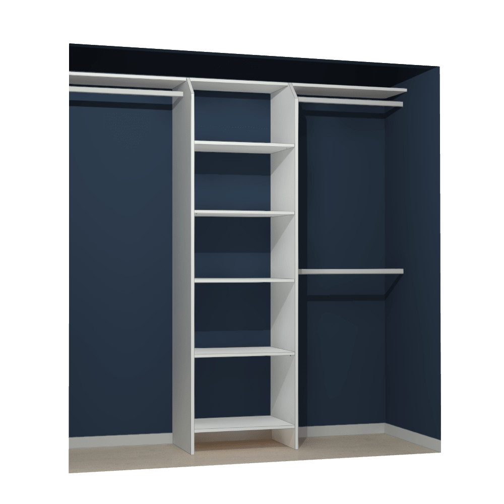 Essential 600 Wardrobe Shelf Tower – White