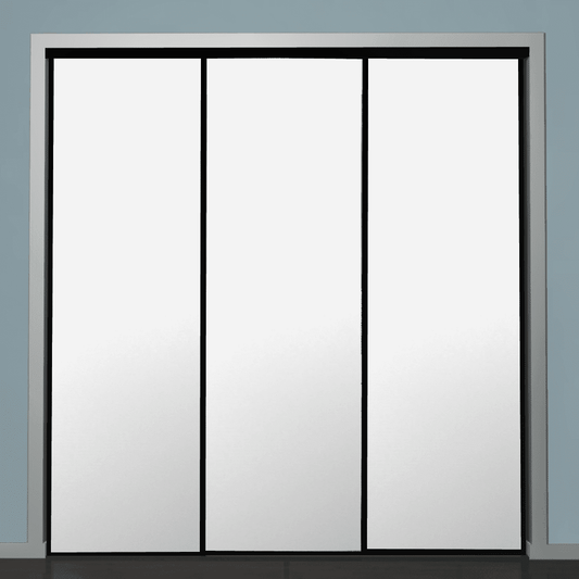 Triple Sliding Doors - White / White / White